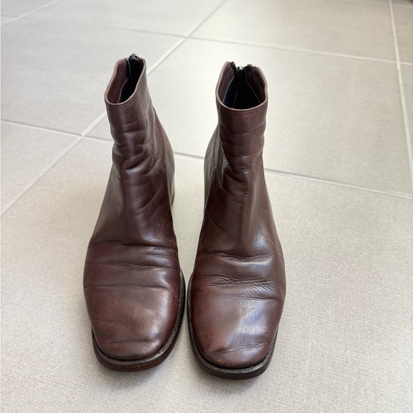 Vintage Cole Haan Ankle Bootie Size 8 1/2 Dark Brown Leather VGUC Made in Italy - Picture 3 of 13